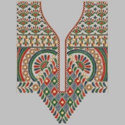 African Style Neck Embroidery Design 60