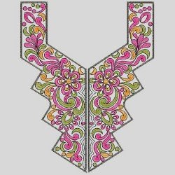 Algerian Style Neck Embroidery Design 63