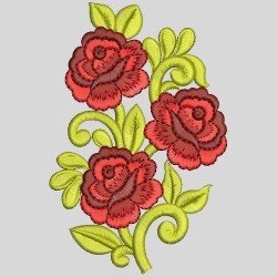 Beautiful Rose Applique Machine Embroidery 43