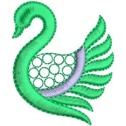 Peacock Applique Embroidery Design 133