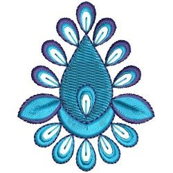 Small Leaf Butta Embroidery Design 138