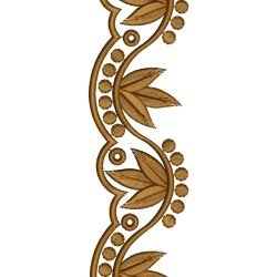 Cut Work Leaf Lace Embroidery Design 148