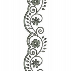 Cut Work Small Flower Lace Embroidery Design 149