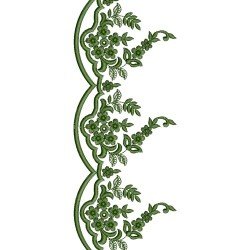 Green Flower Lace Embroidery 194