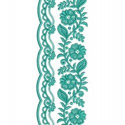 Kimino Dress Embroidery Design 188