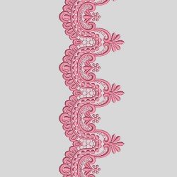 Pink Cut Work Lace Border Embroidery Design 21