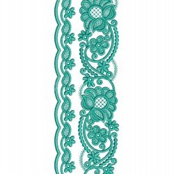 Saree Border Embroidery Design 190