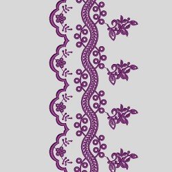 Scarf Cutwork Machine Embroidery Design 33