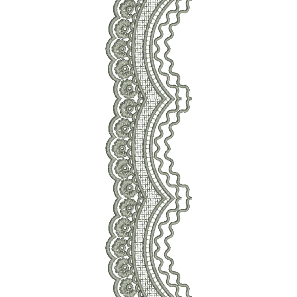 Classic Ornate Border Embroidery Design_116