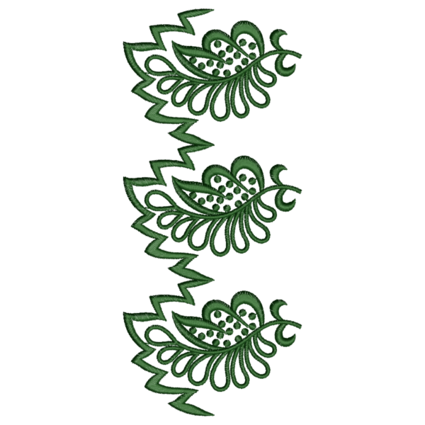 Geometric Fringe Trim Embroidery design_118