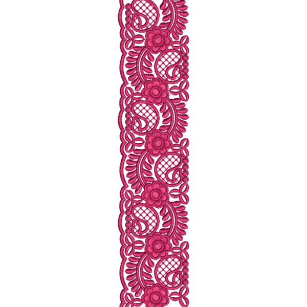 Elegant Vintage Floral Border Embroidery_119