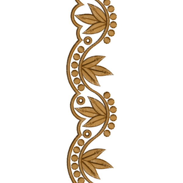 Exquisite Traditional Indian Saree Border Embroidery Design_129