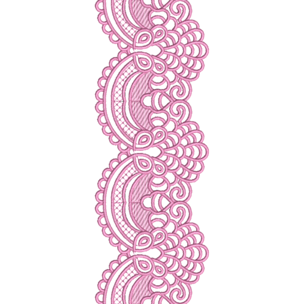 Single-Color Floral Embroidery Design_132