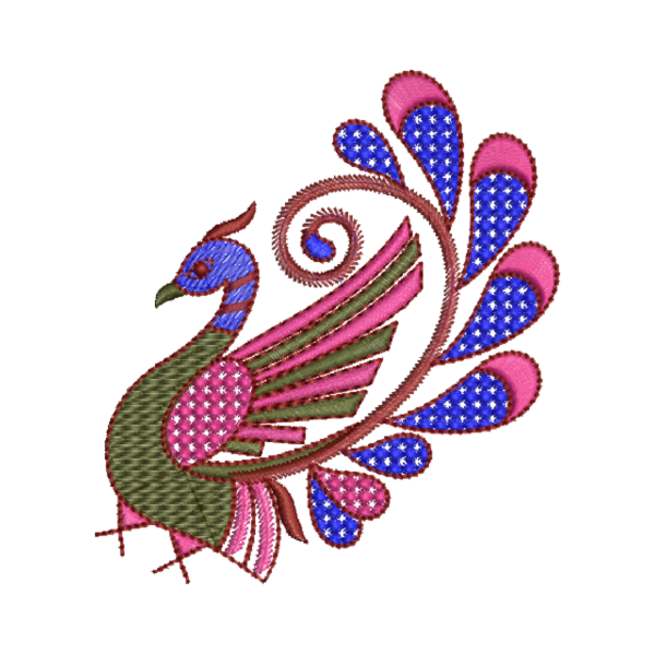 Peacock Applique Design_182