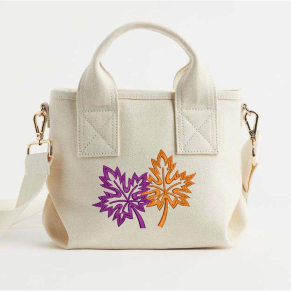 Winter Leaf Purse Embroidery_187 - Image 2