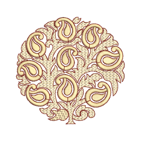 Paisley Butta Embroidery Design_192