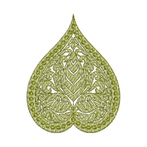 Green Leaf Applique Design_202