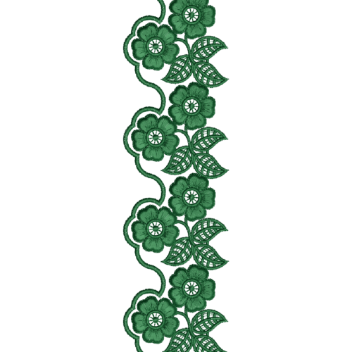 Small Butterfly Style Lace Embroidery Design _39