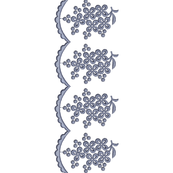 Red Lace Embroidery Border Design_54