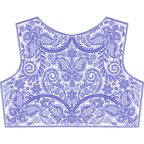 Beautiful Paisley Style Dimija Caftan Design_238