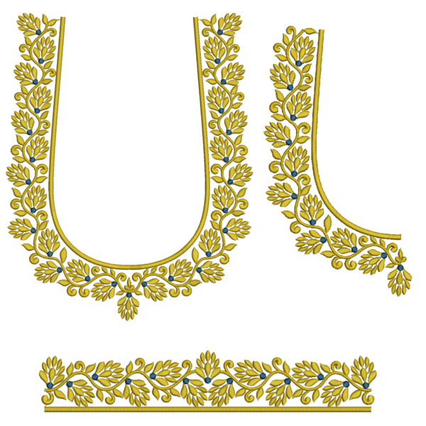 Yellow Full Set Blouse Design_267