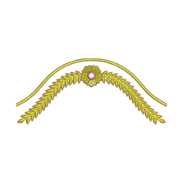Embroidery Design For Marriage Neck_310 - Image 2