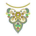 Embroidery Design For Marriage Neck_310