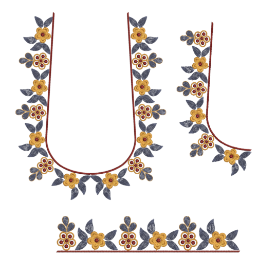 Choli Blouse Embroidery Design_337