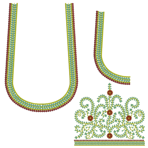 Indian wedding lengha Embroidery Design_351