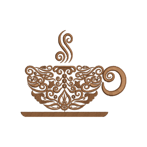 Tea Cup Craetive Applique_381