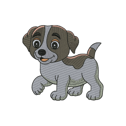 Kid Puppy Applique Design_382