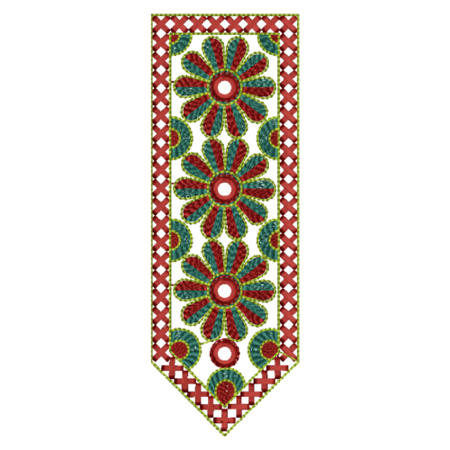 Abaya Neck Machine Embroidery Design_380