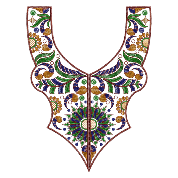 Long Style Machine Embroidery Design_382