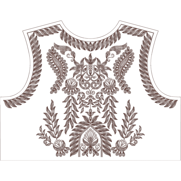 Full Caftan Cording Embroidery Design_390 - Image 3