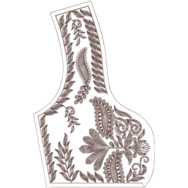 Full Caftan Cording Embroidery Design_390 - Image 2