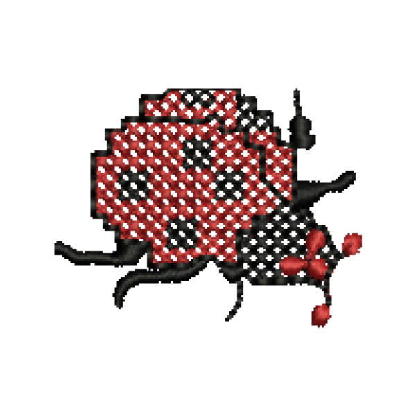 Ladybird Cross Stitch Effect Design_391