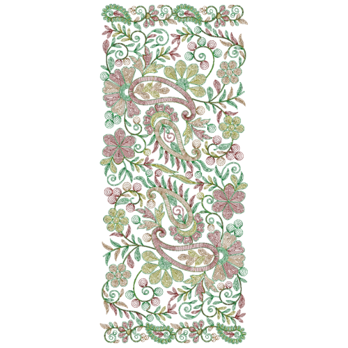 New Shawl Embroidery Aari Work_410