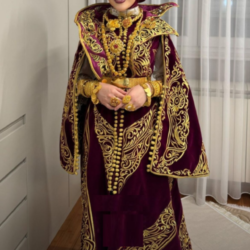 Satin Stich Full Bridel Caftan Design_422