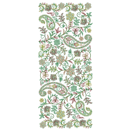 Unique Paisley Shawl Embroidery Aari Work_412