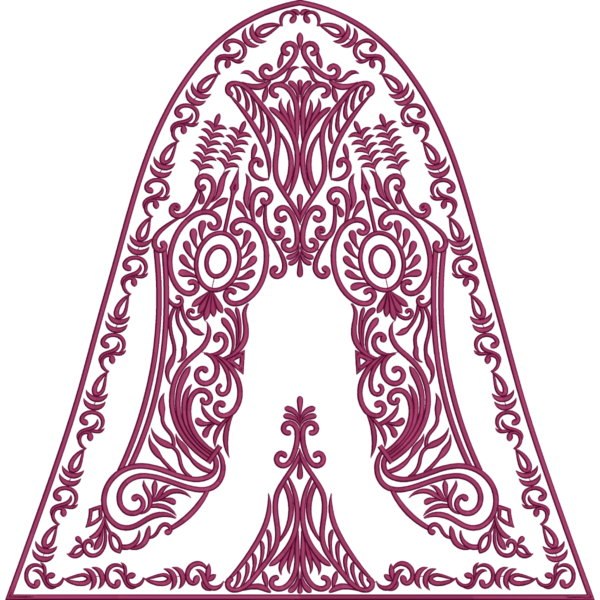 Satin Stich Full Bridel Caftan Design_422 - Image 5