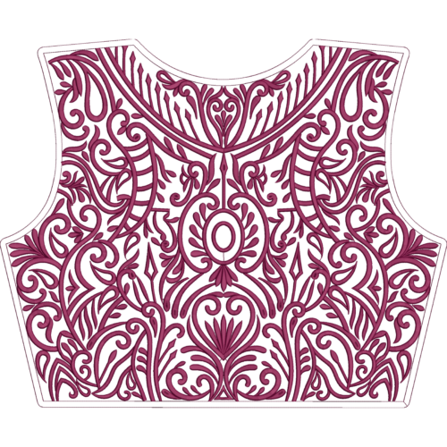 Satin Stich Full Bridel Caftan Design_422