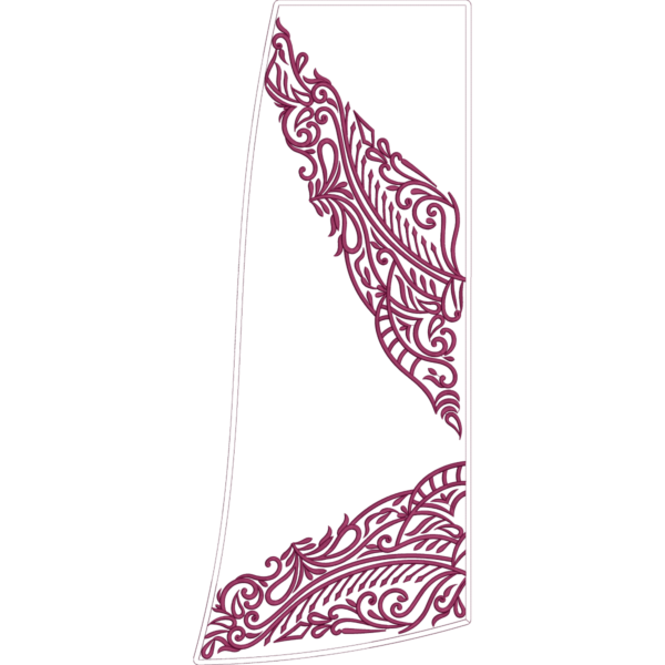 Satin Stich Full Bridel Caftan Design_422 - Image 2