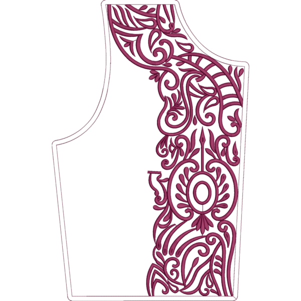 Satin Stich Full Bridel Caftan Design_422 - Image 3