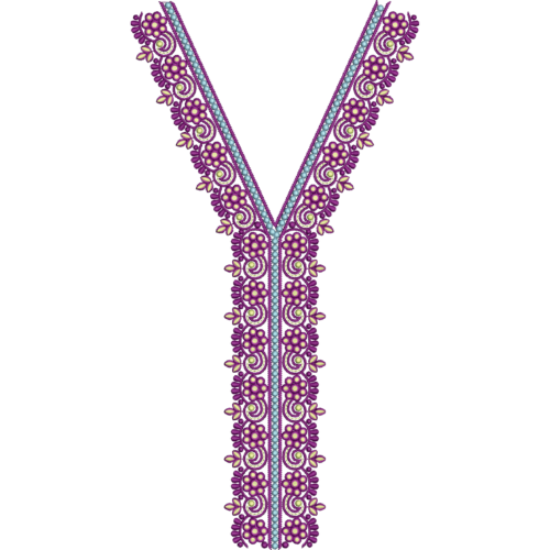 Long Latest Kurta Neck Embroidery Design_438