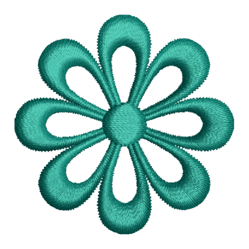 Small Lily Flower Applique Design_442