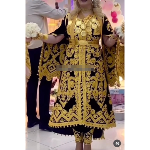 Model Full Caftan Cording Design_430